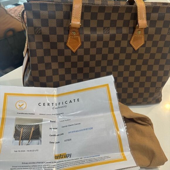 Louis Vuitton 1896-1996 Edition Damier Ebene Shoulder Bag - Picture 6 of 12